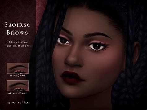 The Sims Resource Saoirse Brows Eva Zetta