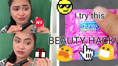 Condom Sponge Beauty Hack Youtube