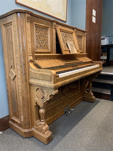 Ornate Vintage Upright Piano Restoration Ornate Piano