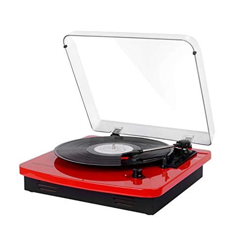 Musitrend Lp 3 Speed Turntable With Built In Stereo Speakers Vintage