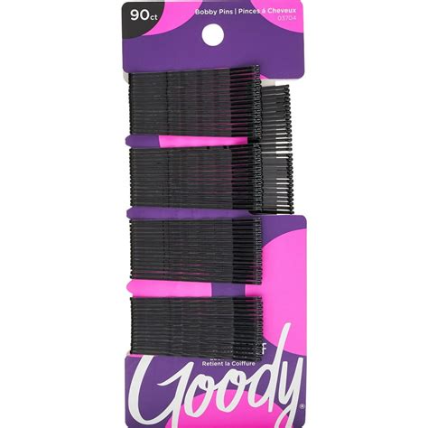Goody Goody Bobby Pins Black Hair Pins Secure Hold 90 Ct Walmart