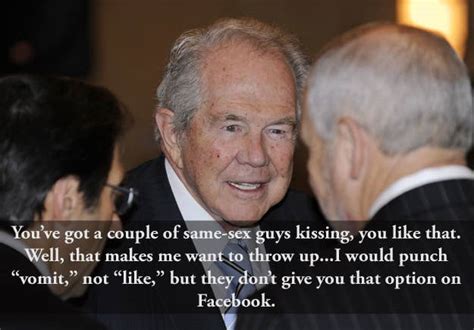 Pat Robertson Wants To Click A Vomit Button In Response To Gay