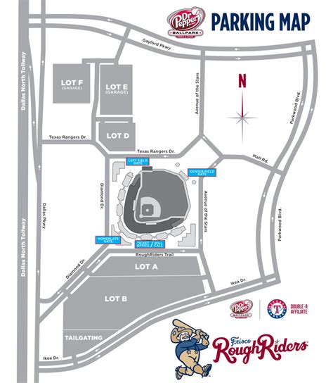 Parking And Directions Frisco Roughriders Dr Pepper Ballpark