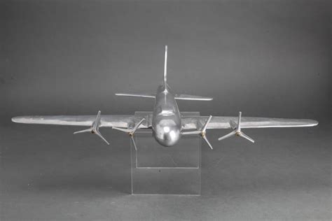 Mid Century Modern Aluminum Airplane Model At 1stdibs