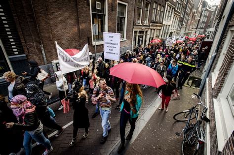 prostitutes protest closing amsterdam window brothels