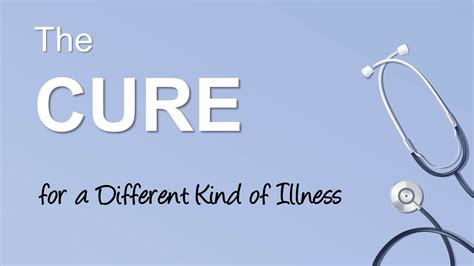 The Cure For A Different Kind Of Illness Michael Timms