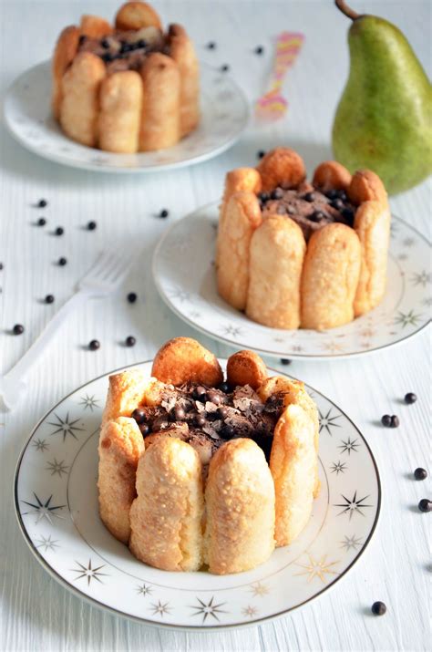 Mini charlottes poire chocolat ultra faciles à faire