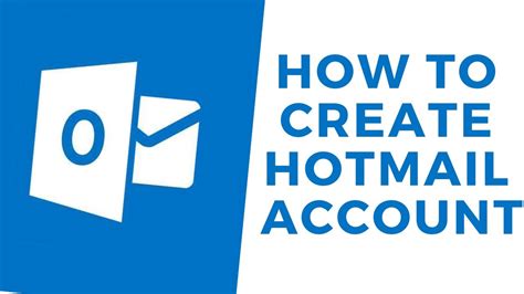 How To Create Hotmail Account Hotmail Sign Up Youtube
