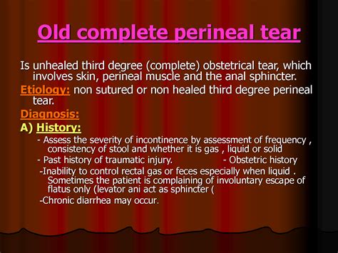 Solution Complete Perineal Tear And Rectovaginal Fistula Studypool