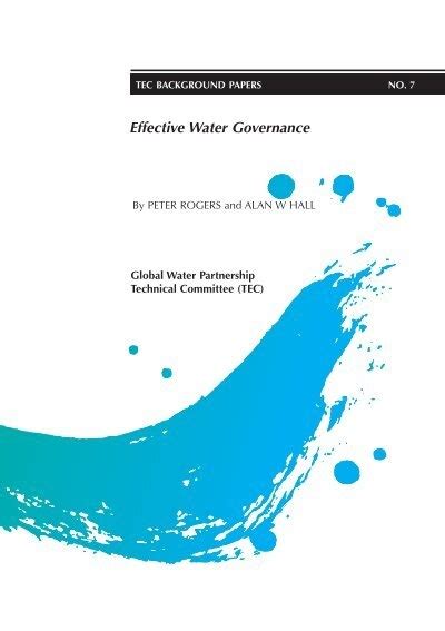 Effective Water Governance