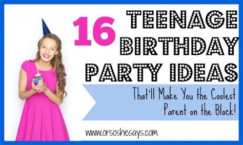 Pin On Teenage Birthday Party