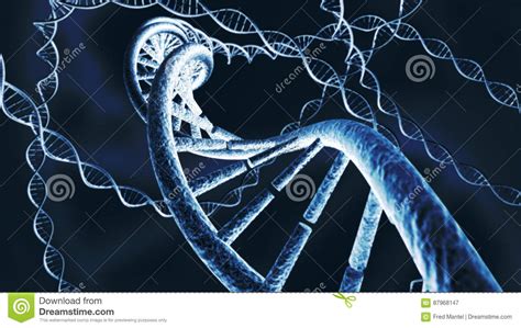 Genetische DNA-Kette Schwemmt Wiedergabe 3D An Stockbild - Bild von gesundheit, chromosom: 87968147