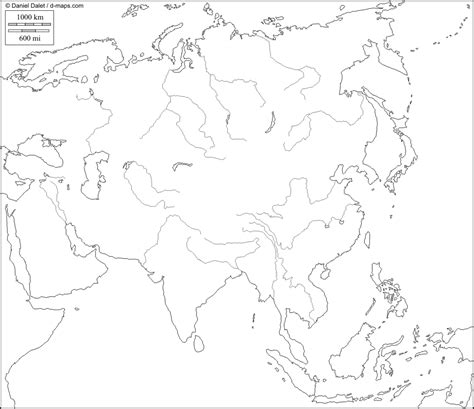 Mapa Mudo De Asia Para Imprimir Actualizado Marzo 2024