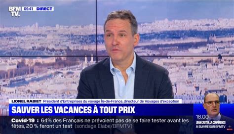 Accident plateau en direct sur bfm tv : Lionel Rabiet (EdV et Voyages d'Exception) sur BFM TV