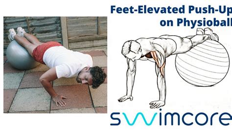 Feet Elevated Push Up On Physioball Dryland Workout Technique