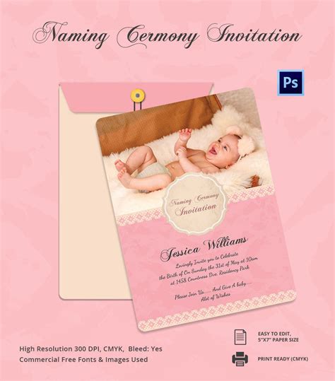 Savesave baby naming ceremony invitation.docx for later. 37+ Naming Ceremony Invitations - Free PSD, PDF Format ...