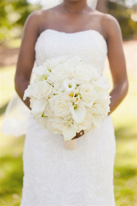Ivory Rose And Calla Lily Bridal Bouquet