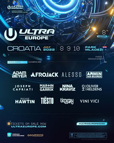 ultra europe releases phase 1 lineup for 2022 festival ultra worldwide