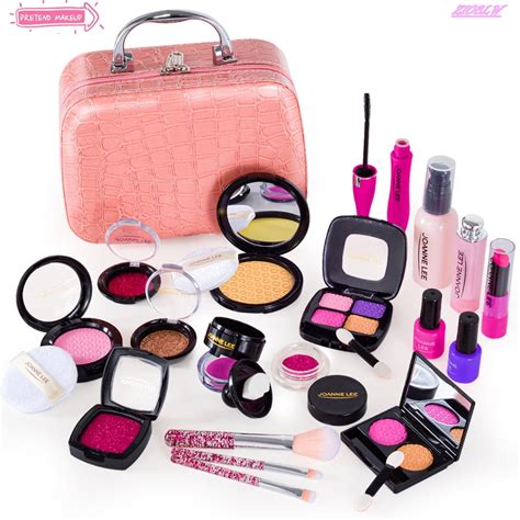 Kids Makeup Kit For Girl With Make Up Remover 19pc Real Washable Non