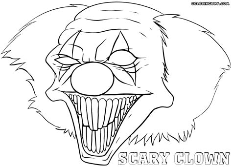 Scary Clown coloring pages | Coloring pages to download and print