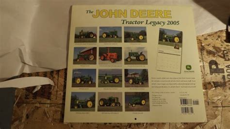 John Deere Tractor Legacy 2005 Wall Calendar Ephemera Ebay