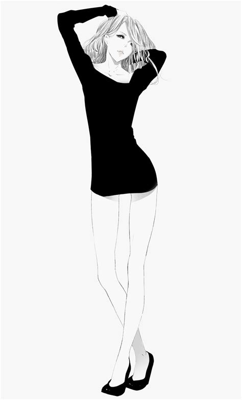 Sousou Sousouworks Original Highres 1girl Black Dress Dress