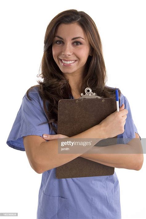 Nurse With Clipboard 2 High Res Stock Photo Getty Images