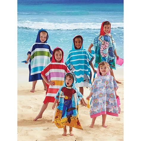 Kids Printed Hooded Beach Towels Bed Bath And Beyond Canada