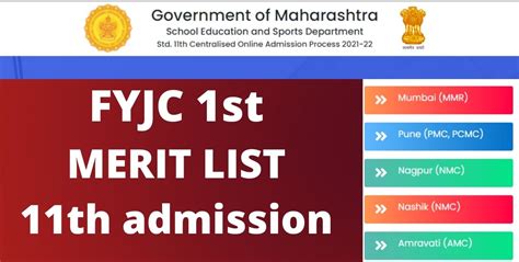 11th Admission Cut Off 2021 Pune Mumbai Nashik Nagpur Downlaod