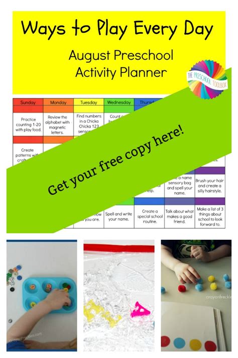 All New Ways To Play Every Day August Activity Calendar For
