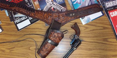 Uberti Stoeger El Patron 45 Saa With Tooled Leather Holster Case