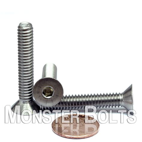 Flat Head Screws 14 20 Flat Socket Cap Screw Stainless Steel 18 8