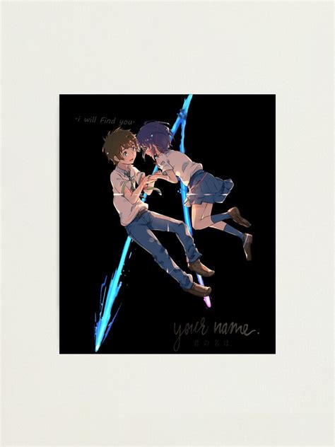 Kimi No Na Wa Your Name Mitsuha And Taki Comet Anime Poster