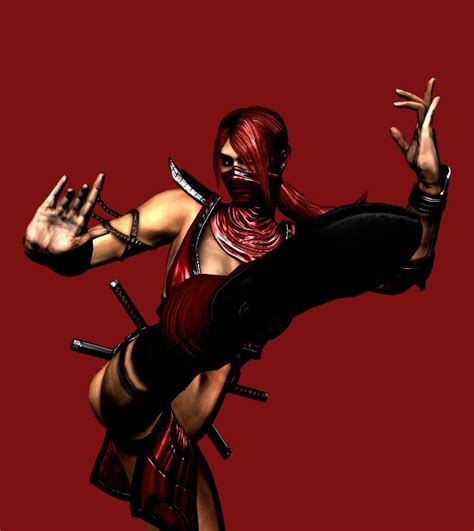 Skarlet Mortal Kombat Warrior Woman Kicks Mortal Kombat