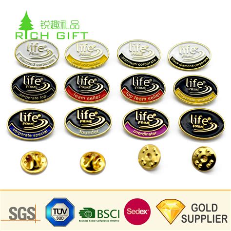 New Design Custom Metal Zinc Alloy Imitation Hard Enamel Company Logo Magnet Pin Badge China