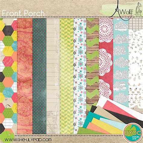 Front Porch Paper Pack By Amy Wolff Scrapbook Designs Paper Pack Paper