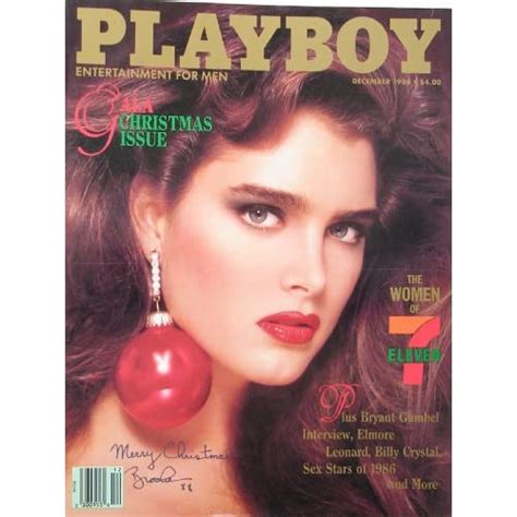 Brooke Shields Cover Playboy December 1986 Prints Posters