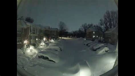 Snowzilla Snow Blizzard Timelapse Maryland Usa January 2016 Youtube