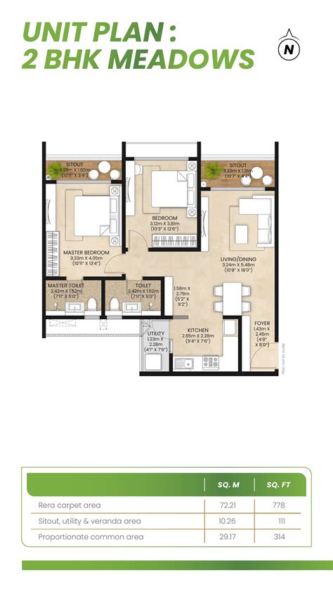 Floor Plan Mahindra Eden 1 2 And 3 Bhk Apartments