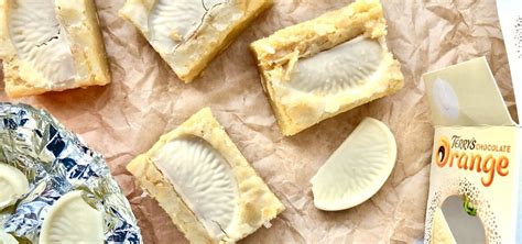 White Chocolate Orange Blondies Maverick Baking