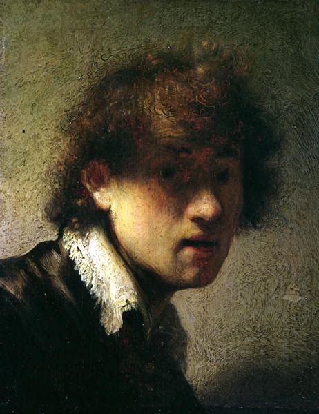 Head Of A Young Man Or Self Portrait 1629 Painting Rembrandt Harmensz