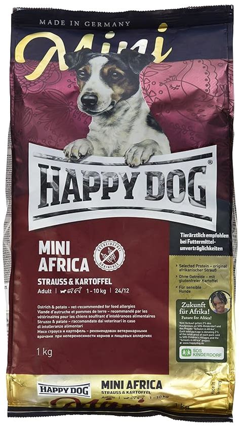 Happy Dog Dry Dog Food Mini Africa Ostrich And Potato 1 Kg