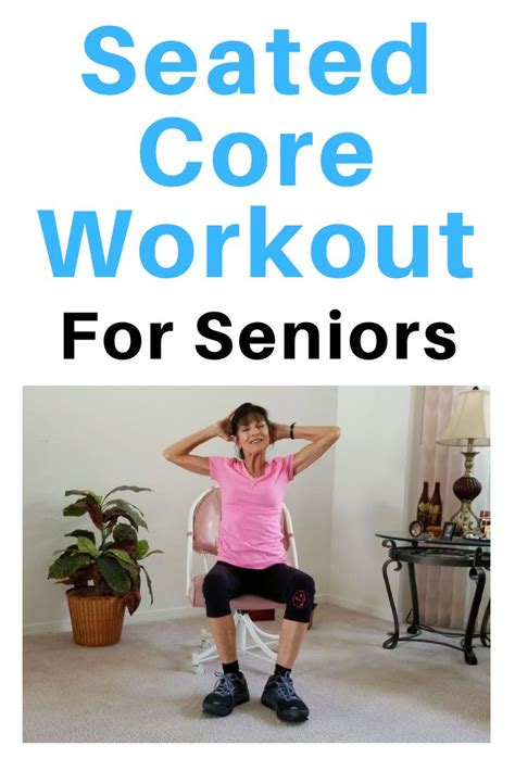Seated Core Exercises For Seniors Fitness With Cindy Senior Fitness Chair Exercises Exercise