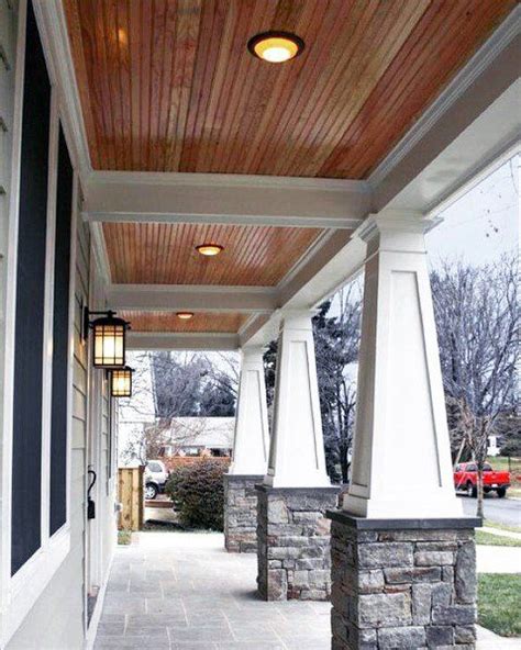Top 70 Best Porch Ceiling Ideas Covered Space Designs Craftsman Porch