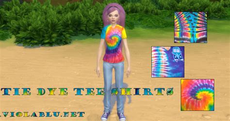 Violablu Tie Dyes For Sims 4 Violablu ♥ Pixels And Music ♥ Sims 4