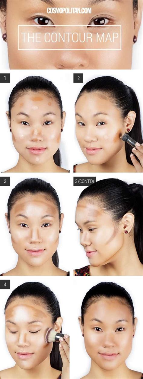 29 how to contour your face 40 infographics for contouring highlights and blush