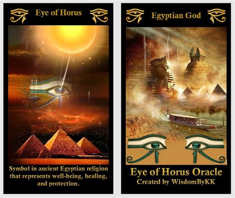 Egyptian God Oracle Deck Eye Of Horus Oracle Cards Etsy Australia