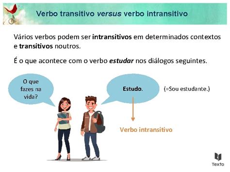 Verbo Transitivo Versus Verbo Intransitivo Qual A Diferena