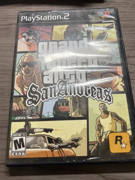 Grand Theft Auto Gta San Andreas Sony Playstation 2 Ps2 Video Game