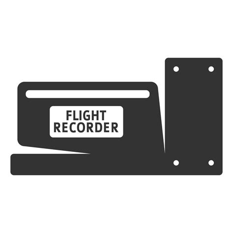 Black And White Icon Flight Recorder 14031142 Vector Art At Vecteezy